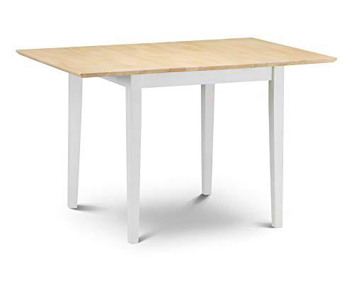 Julian Bowen Rufford - Mesa de comedor plegable, marfil/Natural Lacado