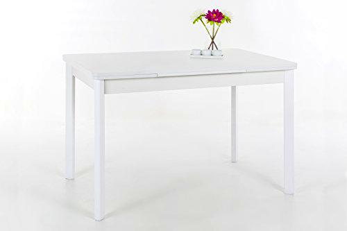 Apollo Bremen II Mesa de Comedor, Haya, Blanco, 76 x 142 x 74 cm