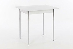 Apollo Köln I Mesa de Comedor, Madera, Blanco, 65 x 90 x 72 cm