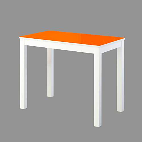 ASTIMESA Extensible Frontal Mesa de Cocina, Metal, Naranja, 90x50cm