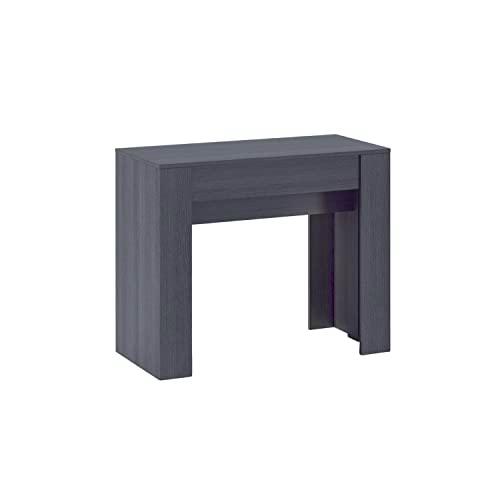 Skraut Home Mesa Consola Extensible hasta 237 cm | 5 Posiciones Diferentes | Dimensiones Cerrado: 78 X 90 X 50 cm | Gris | Ideal para Su Comedor