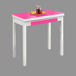 ASTIMESA MLBFUC Mesa de Cocina, Metal, Fucsia, 80x40cm