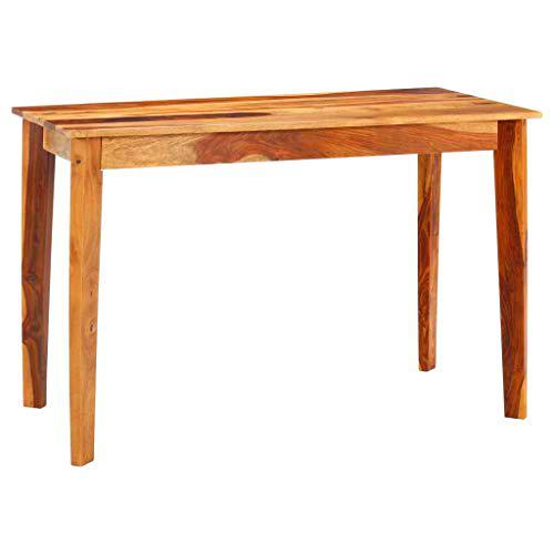 vidaXL Mesa de Comedor de 118 x 60 x 76 cm, Madera de Sesham sólida