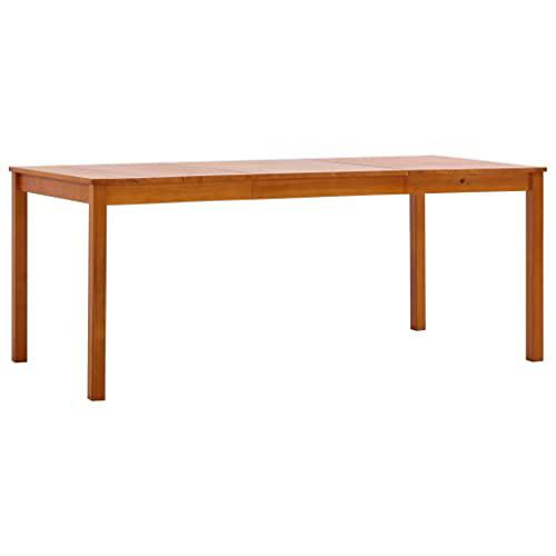 vidaXL Mesa de salón con Comedor, marrón, 180 x 90 x 73 cm, Pino