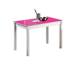 ASTIMESA Fija Mesa de Cocina, Metal, Fucsia, 110x70cm