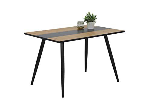 Apollo Jane Mesa de Comedor, Material de Madera melamina Metal Recubierto de Polvo