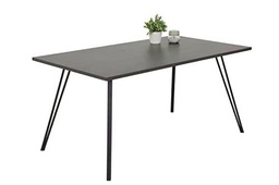 Apollo Oksana Mesa de Comedor, Material de Madera melamina Metal Recubierto de Polvo