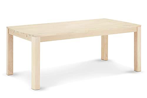 Furnhouse Paris Mesa de Comedor, Madera (Roble), Acabado de Aceite Blanco, 140x90x75