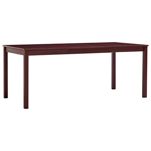 vidaXL Mesa de salón con Comedor, marrón, 180 x 90 x 73 cm