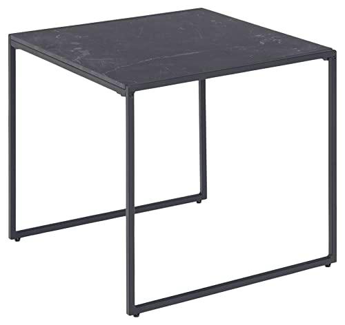 AC Design Furniture Ingelisa Mesa, Negro, H: 45 x B: 50 x T: 50 cm