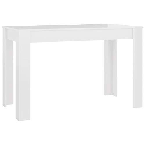 vidaXL Mesa de salón con Comedor, Blanco Brillante