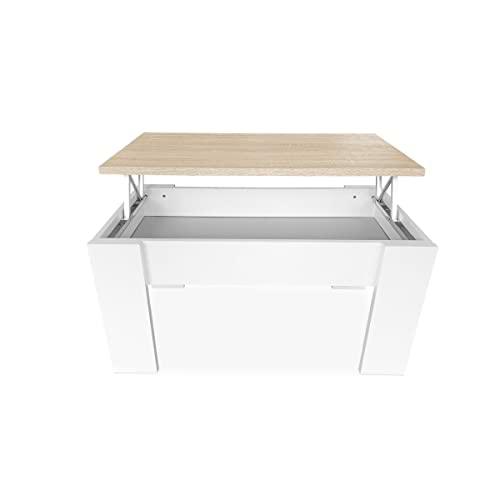 Somnia Descanso - Mesa de Centro Elevable, Mesita de Salón o Comedor