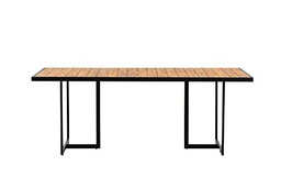 Venture Home Khung Dining Table-Mesa de Acero Acacia (200 x 100 cm)