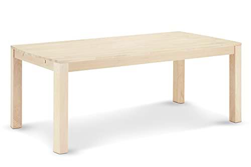 Ibbe Design Paris Mesa de Comedor, Madera (Roble), Acabado de Aceite Blanco, 180x90x75