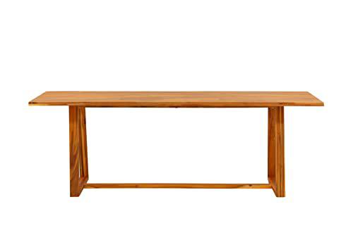 Venture Home Plancton-Mesa de Comedor acacia-220 x 100 cm Tabla