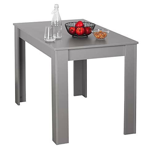 RICOO Mesa Comedor 110 x 75 x 68 cm Mesa Cocina o salón Gris