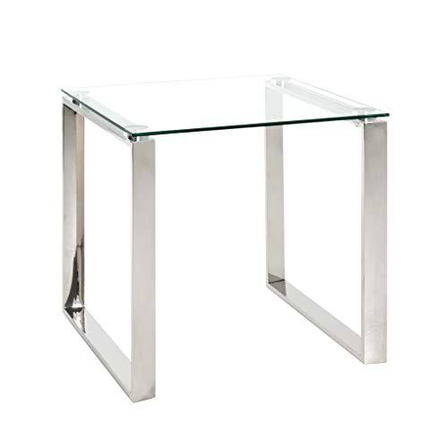 Haku Möbel 18779 Mesa Con Ruedas para Servicio Acero Aluminio-Blanco 40 x 68 x 69 cm