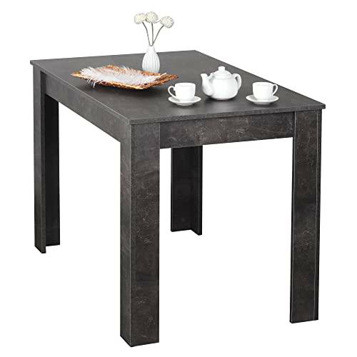 RICOO Mesa Comedor 110 x 75 x 68 cm Mesa Cocina o salón Gris Cemento