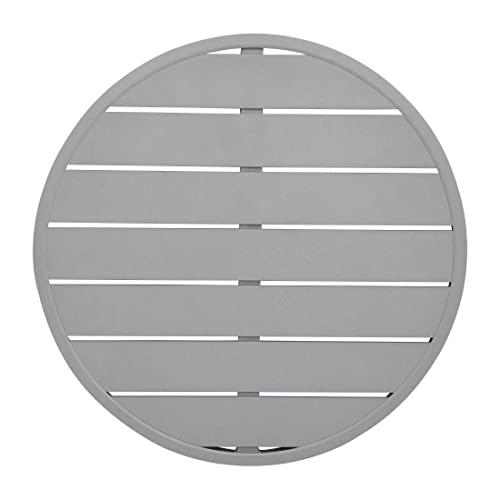 Bolero Tablero de Mesa de Aluminio Gris Claro - Redondo de 580 mm