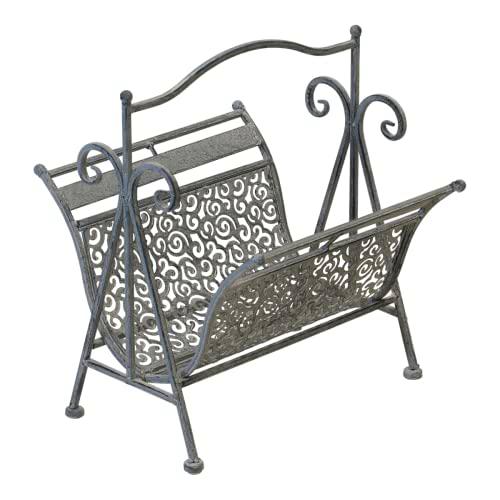 Lesli Living Mesa, Metal, Gris, 36x35x43cm