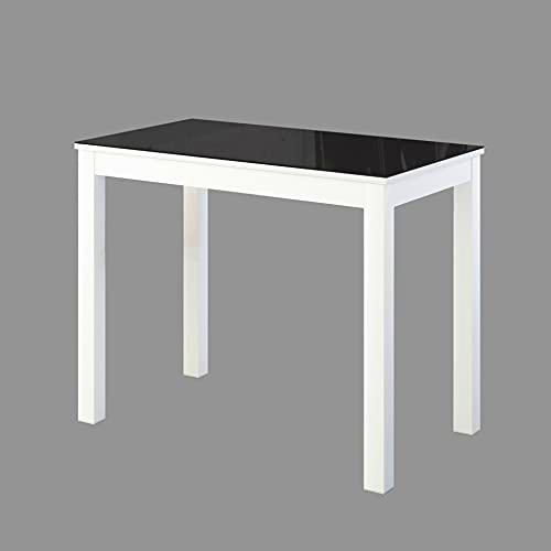 ASTIMESA Mesa de Cocina, Metal, Negro, 90x50cm-extendida 90x80 cms