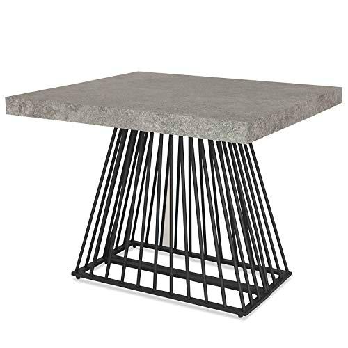 Menzzo Factory - Mesa, con pata de metal, extensible