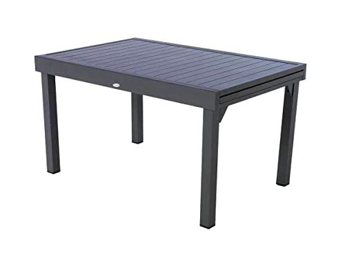 HESPERIDE HES-139779 Mesa Extensible de Aluminio Piazza de 6/10 plazas