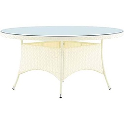 Venture Home Volta ø 150-Blanco/Cristal Tabla, Blanco