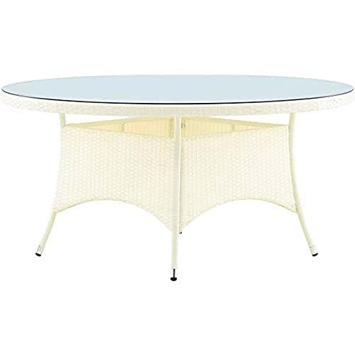 Venture Home Volta ø 150-Blanco/Cristal Tabla, Blanco