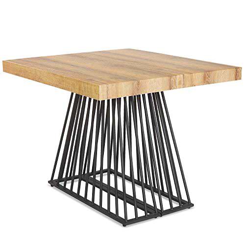 Menzzo Factory - Mesa, con pata de metal, extensible