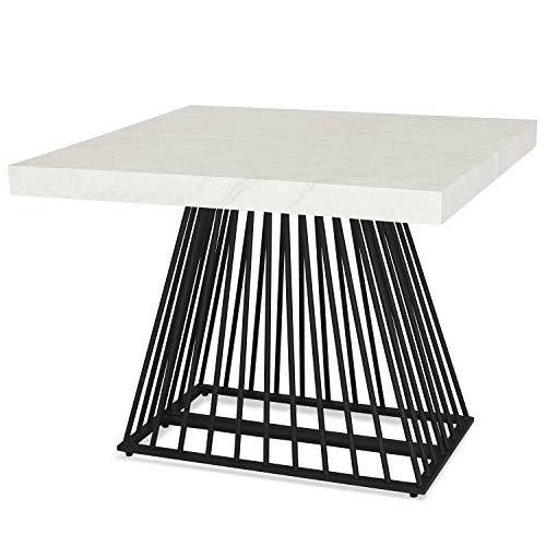 Menzzo Factory - Mesa, con pata central de metal, extensible