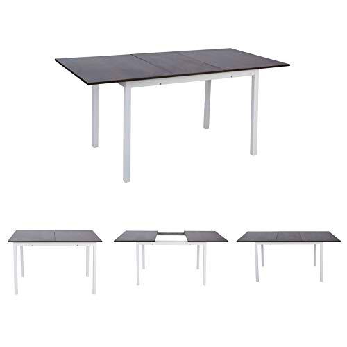 Mesa de Comedor Extensible 120-160 x 80 x 75 cm, MDF