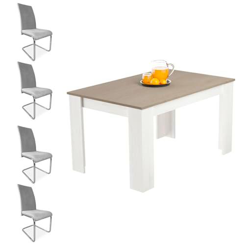 Homey - Pack Mesa de Comedor Extensible, Modelo Queen