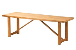 Adda Home Mesa de Comedor, Madera, Natural, 220X80X75 CM