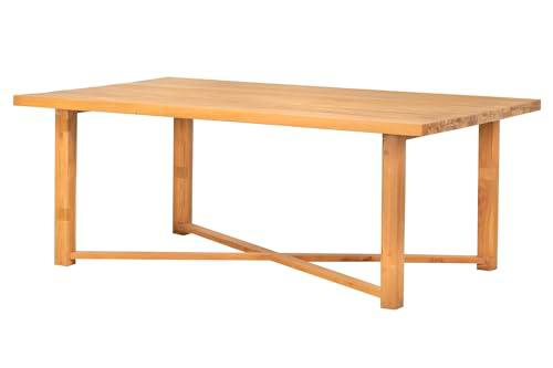 Adda Home Mesa de Comedor, Madera, Natural, 200X120X75 CM