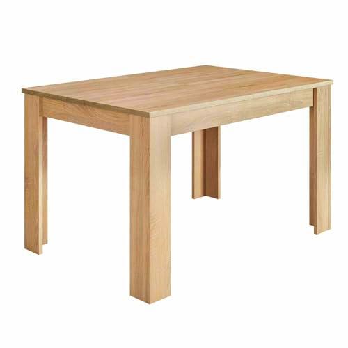 amuéblate online, Acabado en Roble Canadian, Mesa de Comedor Extensible de salón o Cocina