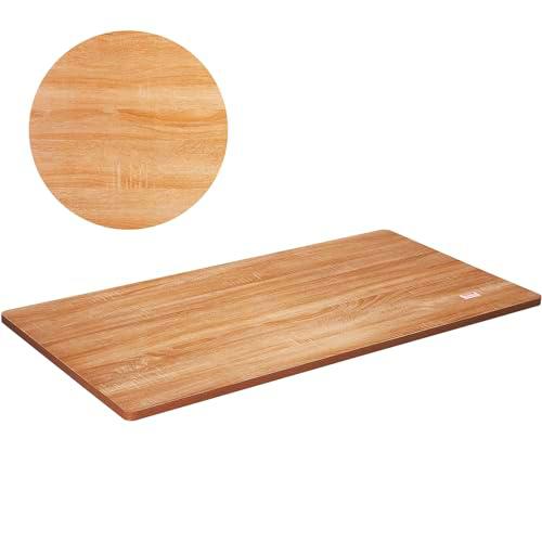 VEVOR Tablero de Madera de Mesa 200x80x2,5 cm Capacidad de Carga de 100 kg Tablero de Mesa Rectangular de Aglomerado para Escritorio Superficie de Mesa Encimera Mesa de Comedor