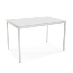 Versa Mesa de Comedor Avant Blanco PVC Madera MDF 75 x 75 x 120 cm