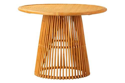 Adda Home Mesa de Comedor, Bambu, Natural, 100X100X77 CM