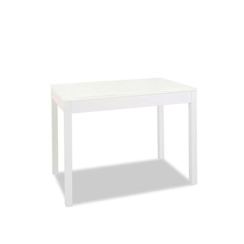 ASTIMESA Mesa de Cocina Fija Alta 92 cm, Blanco