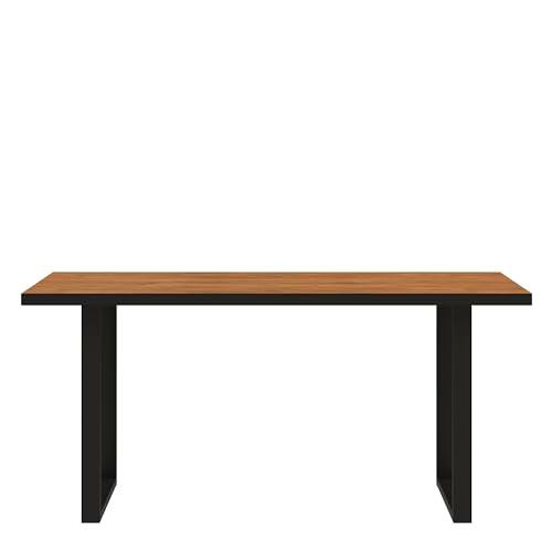 Forte Möbel Mesa de Comedor SEWILL no Extensible, Madera de ingeniería Metal Plástico