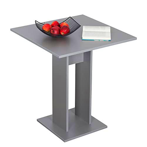 RICOO Mesa Cocina pequeña 68 x 78 x 68 cm WM087-PL Mesa Comedor o salón Gris