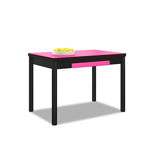 ASTIMESA Mesa de Cocina, Fucsia, 100 x 60 cm (150 x 60 cm)