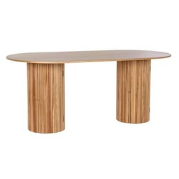 Home ESPRIT Mesa de Comedor Natural Madera de Paulonia Madera MDF 180 x 90 x 75 cm