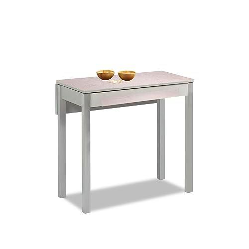 ASTIMESA Mesa de Cocina, 90x50cm-extendida 90x70 cms