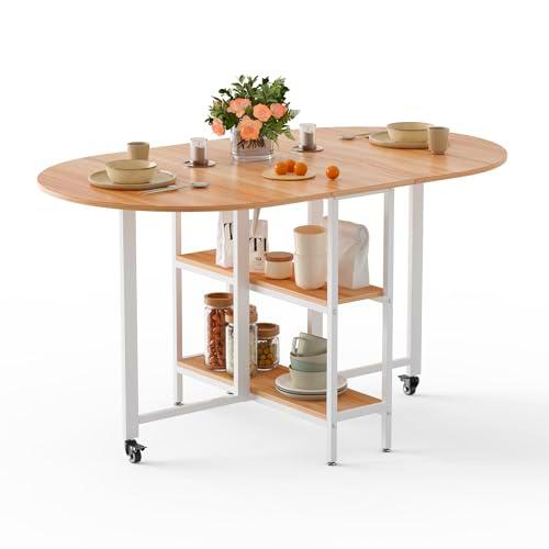 Mondeer Folding Dining Table Mesa de Comedor Plegable móvil