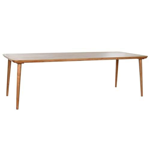 Home ESPRIT Mesa de Comedor Marrón Claro Madera de Acacia 250 x 100 x 77 cm