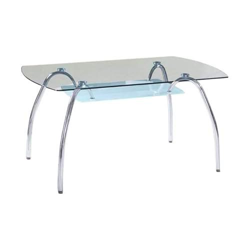 HOGAR24 ES Mesa de Comedor, Mesa de Cristal, Mesa Rectangular