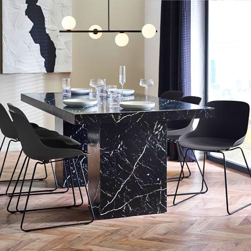 Julian Bowen Rome Dining Table-Black Mesa de Comedor Roma