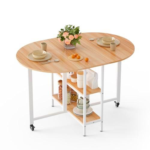 Mondeer Folding Dining Table Mesa de Comedor Plegable móvil